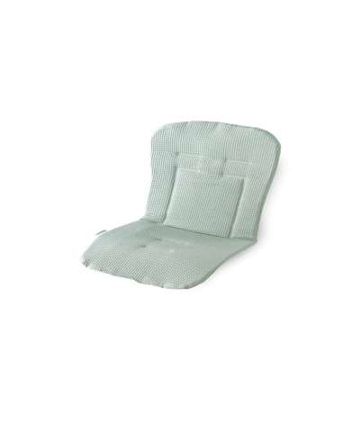 Colchoneta para silla modelo galleta reversible color verde dpeques