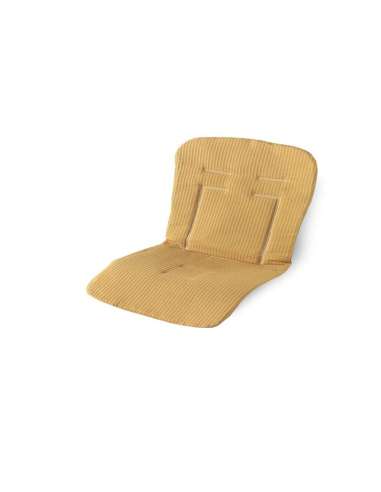 Colchoneta para silla modelo galleta reversible color Ocre dpeques