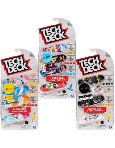 Tech Deck Pack de 4 Modelos Surtidos