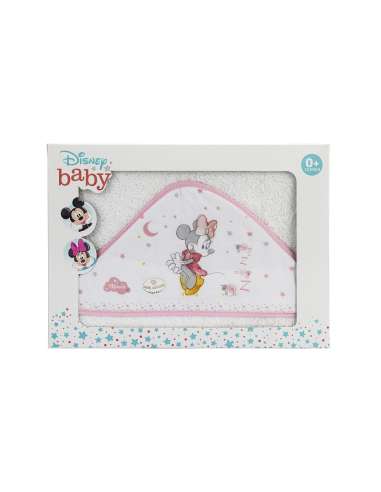 Capa de Baño Counting Sheep Minnie Blanco y Rosa interbaby