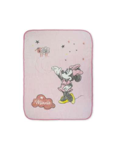 Manta terciopelo con dibujo de Minnie Mouse interbaby