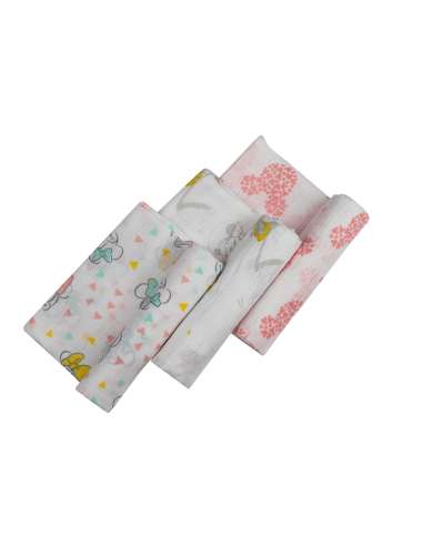 Gasa Minnie 80X80 cms Pack 3 INTERBABY