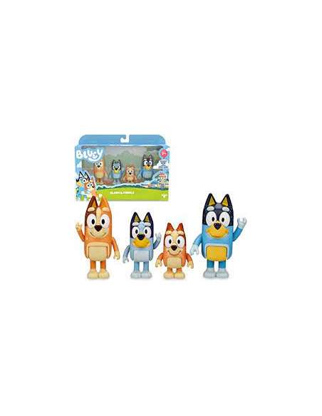 BLUEY-PACK 4 FIGURAS SURT