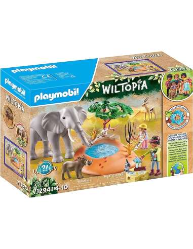 Wiltopia - Elefante en la charca PLAYMOB