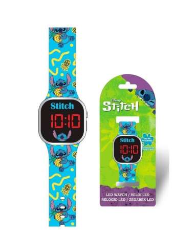 Disney-relojes de Stitch para niños y niñas, pulsera deportiva LED, reloj  Digital electrónico, reloj infantil