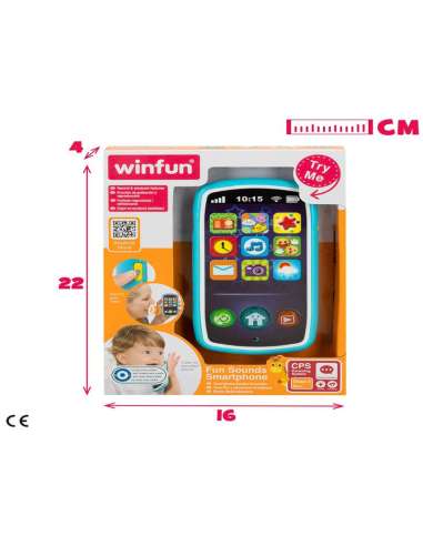 TELEFONO MOVIL MUSICAL BEBE 6M COLOR BABY WINFUL
