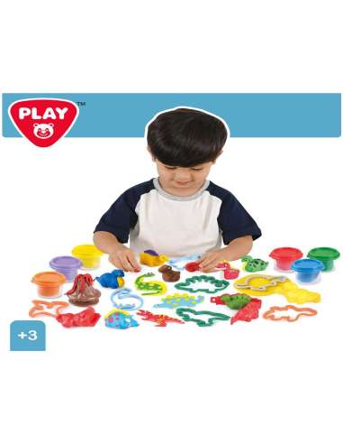 Colorbaby Playgo-set plastilina dinosaurios +3 años 