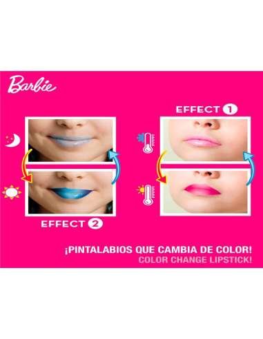 BARBIE ESTUDIO PINTALABIOS COLOR CHANGE