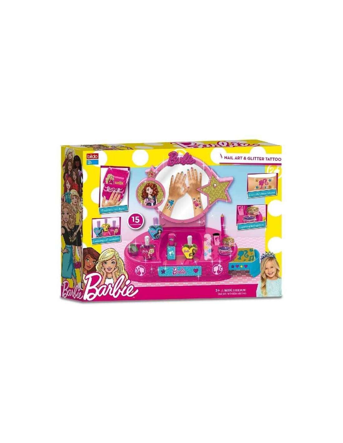 Pegatinas de tatuajes de dibujos animados de Barbie para niñas, 1 piezas,  pegatinas de pasta temporal en miniatura, accesorios de fiesta, Cosplay -  AliExpress