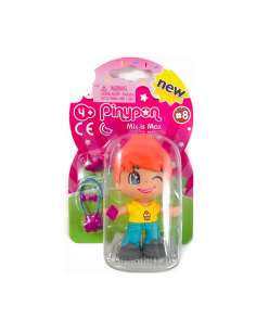 Pinypon Emojis Figura nina pelo lila