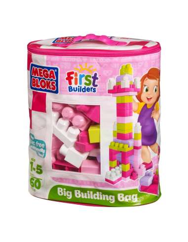 BOLSA 60 BLOQUES ROSA FISHER PRICE DCH54