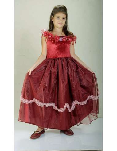 Disfraz princesa red flower 11 a 14 años