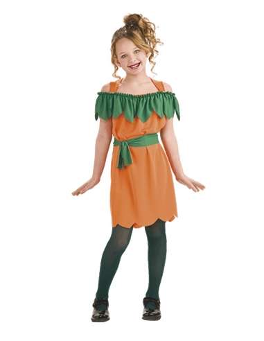 Disfraz niña calabaza talla 8 a 10 años Halloween Rubies