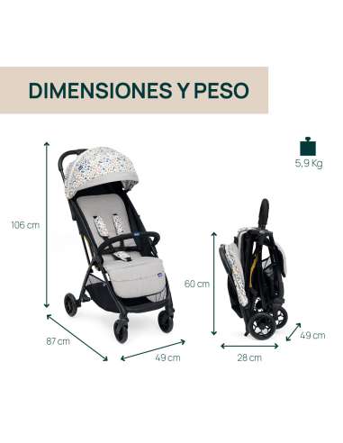 SILLA DE PASEO GLEE JOKING BEIGE CHICCO