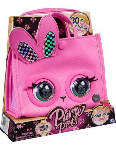 PURSE PETS BOLSO AMAZING CONEJITO ROSA