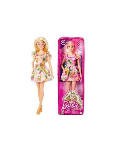 BARBIE Nº 181 - VESTIDO ROSA FLORES CON GAFAS