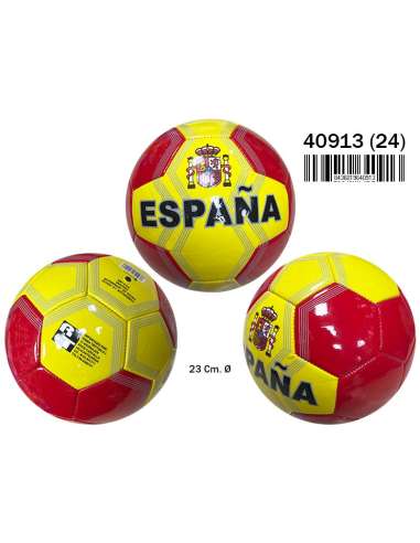 BALON FUTBOL CUERO 350 MM ESPAÑA RAMA TRITON