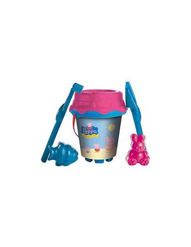 CUBO PLAYA PEPPA PIG + MOLDES MONDO