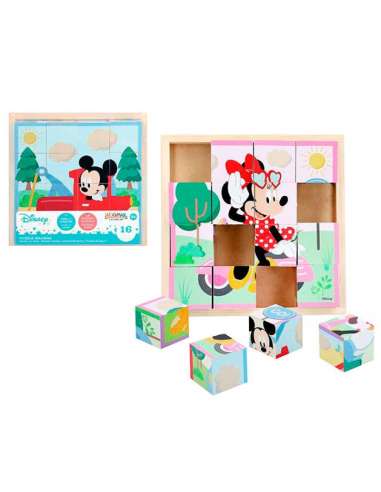 DISNEY ROMPECABEZAS 16 CUBOS COLOR BABY