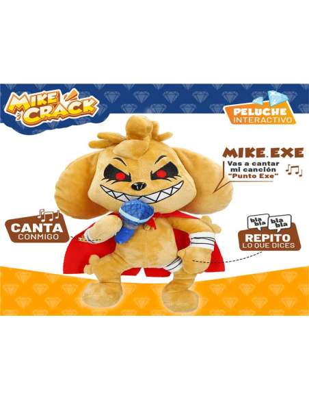 MIKECRACK PELUCHE INTERACTIVO 29 CM