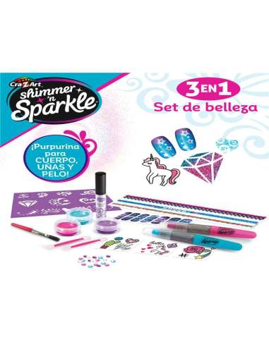 SHIMMER N SPARKLE-3 EN 1 SET DE BELLEZA