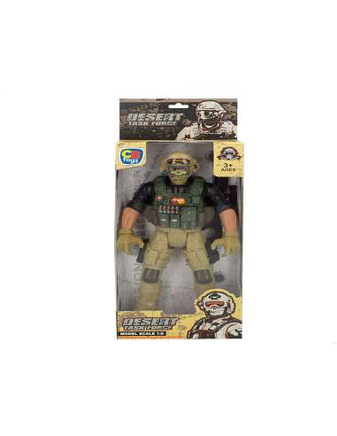 FIGURA SOLDADO DESERT TASK FORCE C.B 30 CMS.