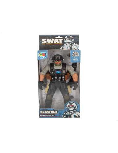 FIGURA SOLDADO COMANDO SWAT 30 CMS C.B