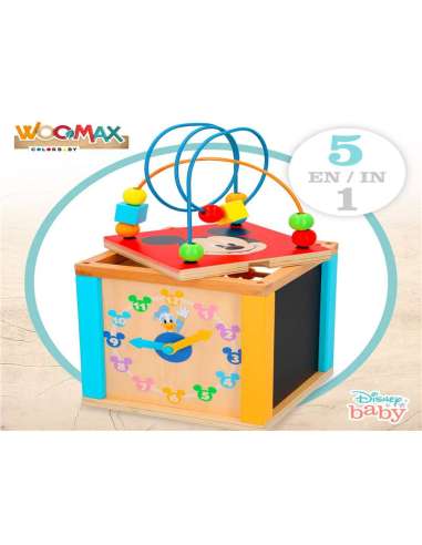 WOOMAX-DISNEY CUBO MULTI ACTIVIDADES MADERA COLOR BABY