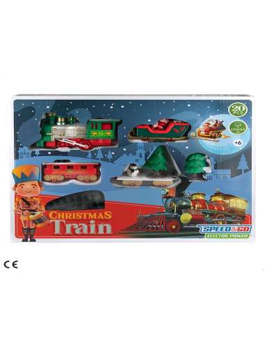 TREN ELECTRICO NAVIDAD COLOR BABY