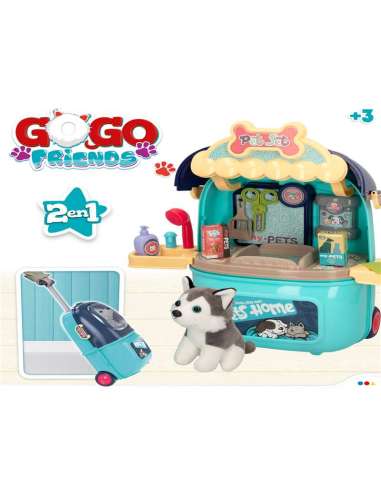 GO GO FRIENDS-SET LAVADO MASCOTAS C/PERRO COLOR BABY