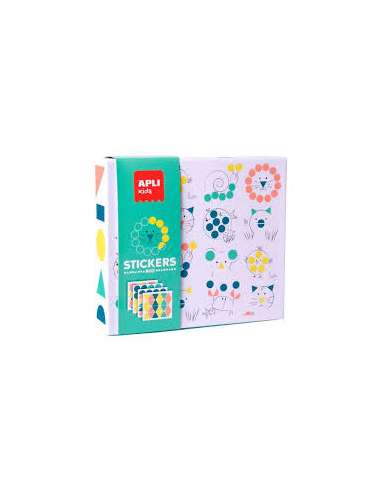 STICKERS BOX GEOMETRICOS ANIMALES APLI