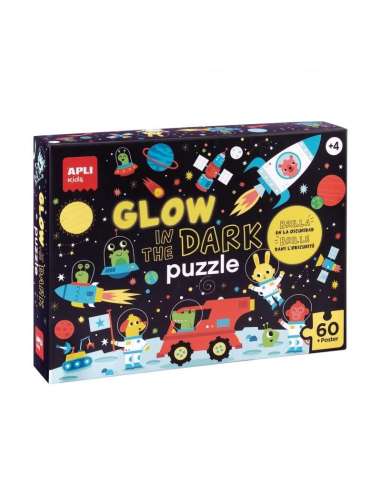 PUZZLE GLOW IN THE DARK ESPACIO 60U APLI