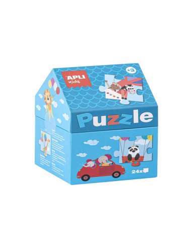 PUZZLE CASITA MEMORY SAFARI 24U APLI