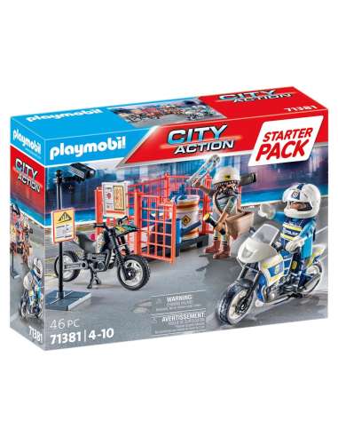 STARTER PACK POLICIA PLAYMOBIL