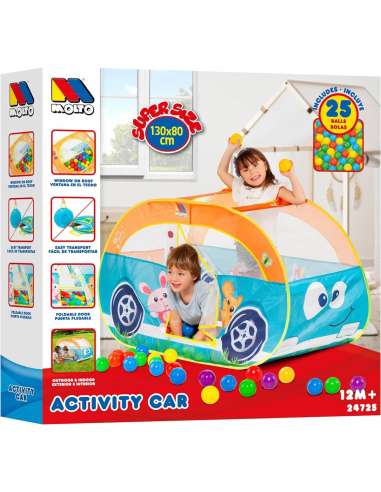 ACTIVITY CAR + 25 BOLAS molto