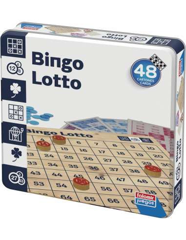 BINGO LOTTO CAJA LATA FALOMIR