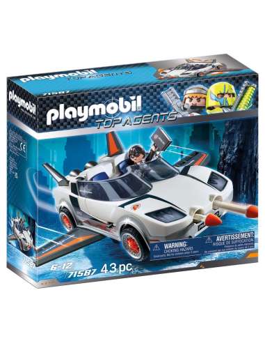 AGENTE SECRETO Y RACER PLAYMOBIL