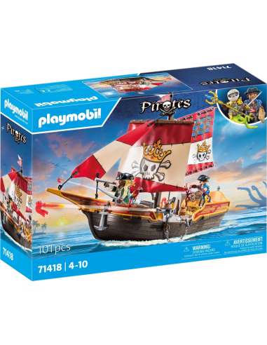 BARCO PIRATA CALAVERA PLAYMOBIL