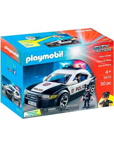 COCHE POLICIA CON LUCES PLAYMOBIL