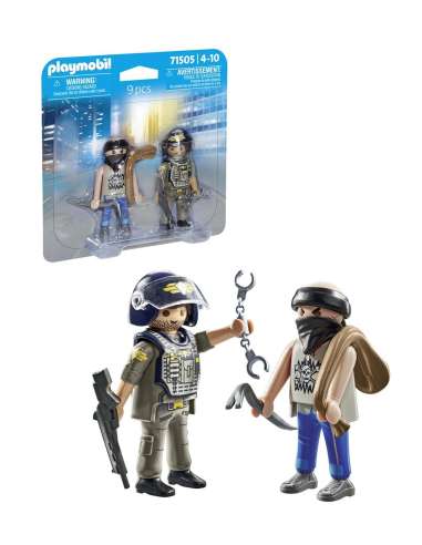 DUO PACK POLICIA Y LADRON PLAYMOBIL