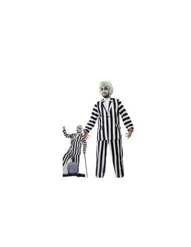 DISFRAZ BEETLEJUICE RAYAS ADULTO TALLA UNICA