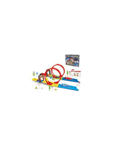 SUPER PISTA COCHES LOOPING 37*28*8 CMS  RACE TRACK