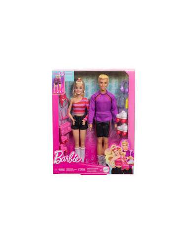 Pack Barbie y Ken patinadores 