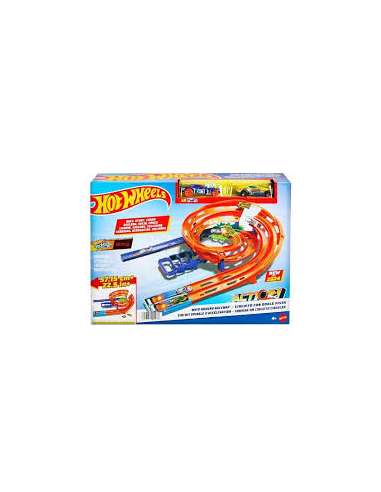 Pista Hotwheels Choque en la pista