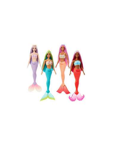 Barbie Sirena Cola Rigida Surtida