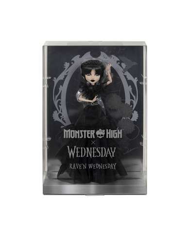 Muñeca wednesday vestido cuervo mattel