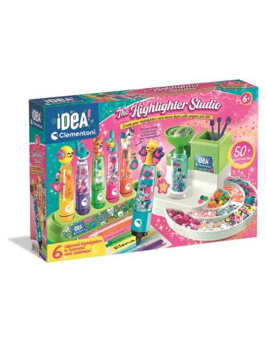 Clementoni-Highlighter Lab, Laboratorio de Subrayadores, Juguete Niños, Fabricado en Italia, Multico