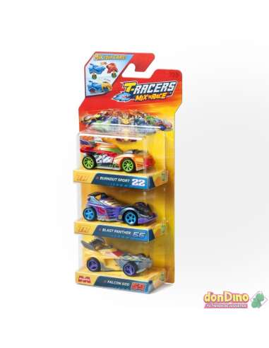 T-RACERS MIX ‘N RACE - Pack 3 Blister 