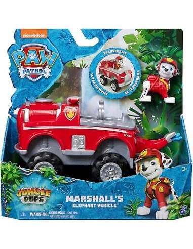 Paw Patrol Jungle Pups, vehículo de elefante Marshall