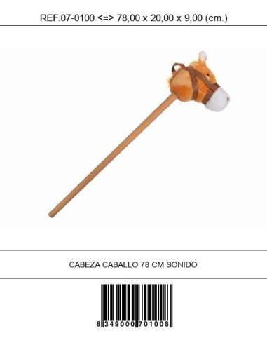 CABEZA CABALLO 78CM SONIDO TOINSA